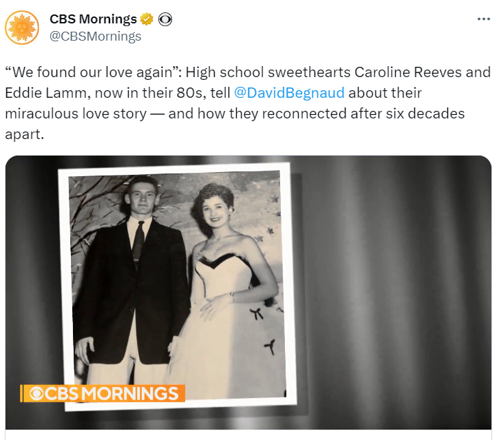 快哭了!美国高中恋人错过彼此 63年后终于喜结连理