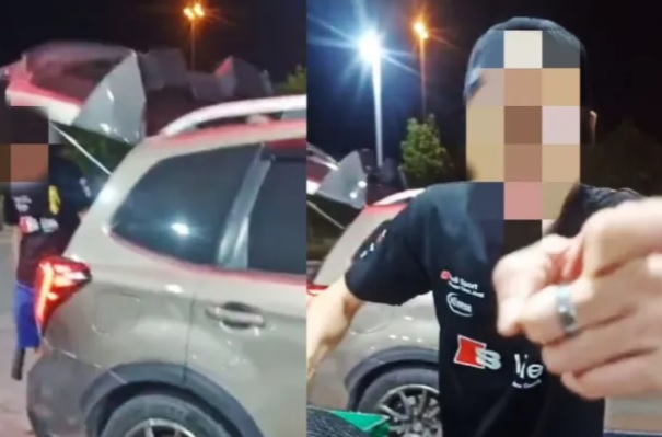  揭狮城男提桶装汽油后  送餐员遭人举报被调查