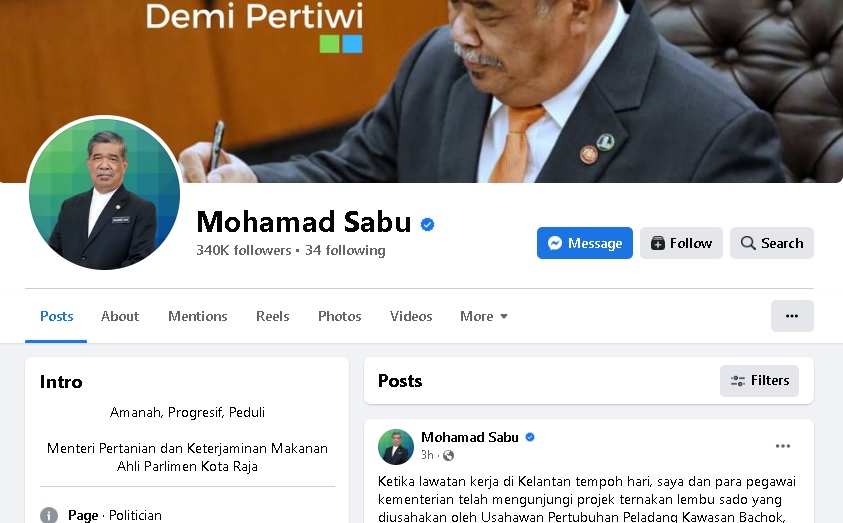 末沙布脸书被骇！农业部：正尝试取回账号