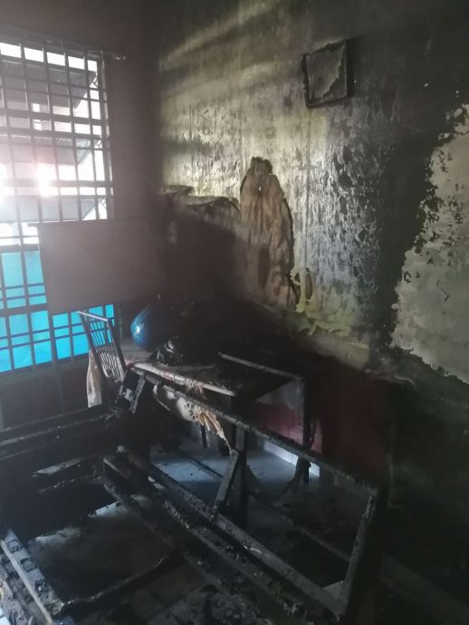 柔:举家外出用早餐 住家陷火海烧毁半间
