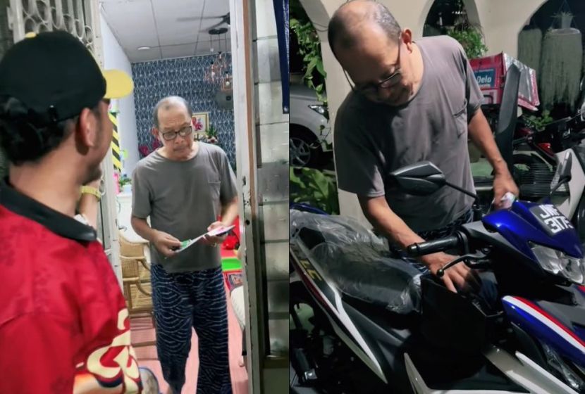 视频|借限量版摩托提振精神 “爸生意失败后就不快乐”