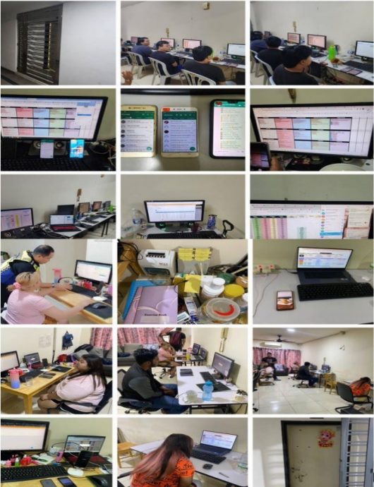 警捣破2线上赌博中心·逮捕13非法入境嫌犯