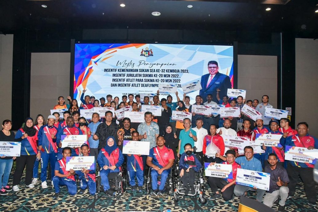 (古城版)甲州政府拨出总数33万4350令吉的奖励金给夺牌健儿