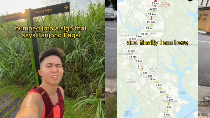 (已签发)柔:狮城二三事:狮城青年为避上班人潮 从兀兰跑24公里到裕廊军营