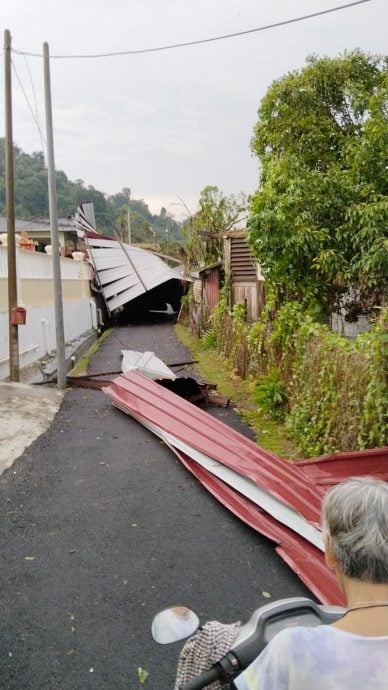 NS主文/葫芦顶新村风灾,14住家屋瓦被吹飞