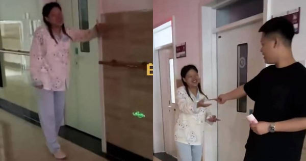 丈夫“1步给100”鼓励产后妻!她忍痛走20分钟 网爆感动