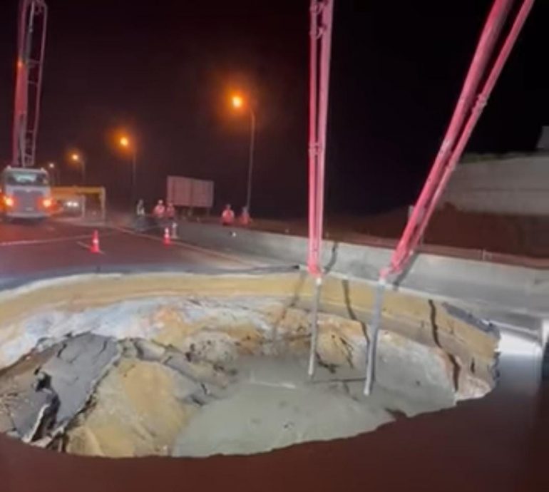 全国：加叻大道崩塌路段已修复