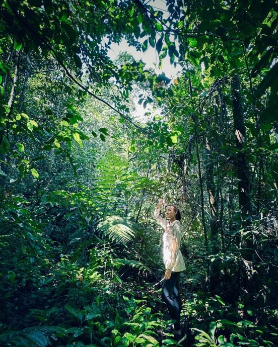 刘颖旋金马仑被捕获 黎诺懿拉大队山上取景