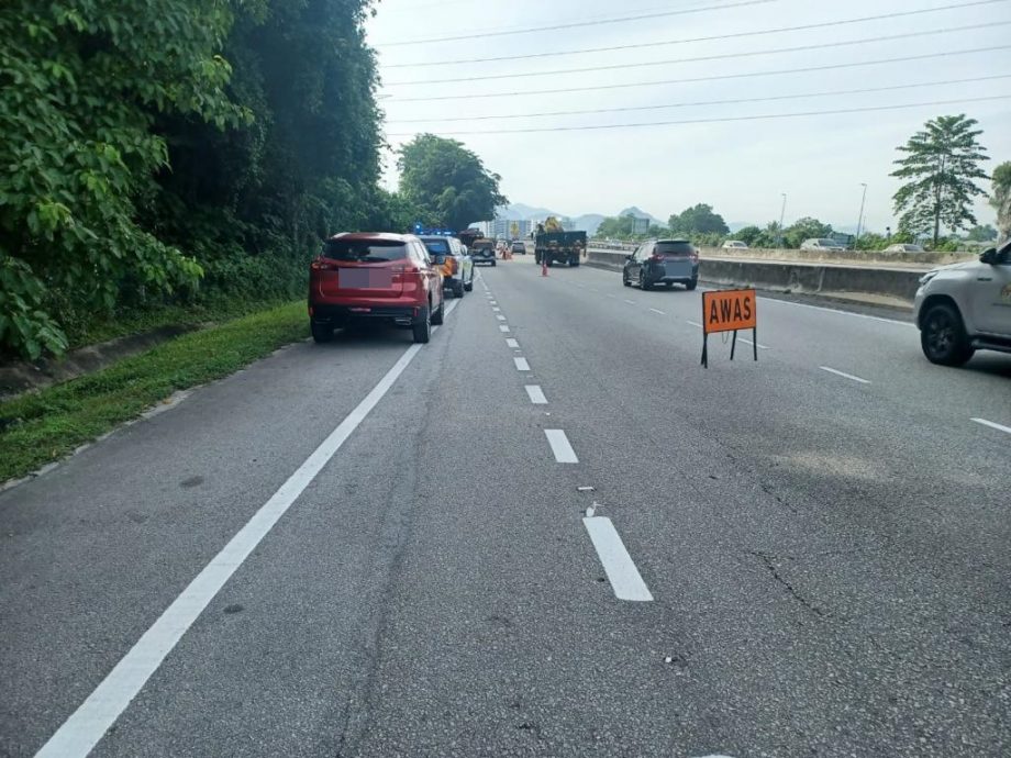 南北大道272.5公里往南路陷现大洞 维修工程完成已通车