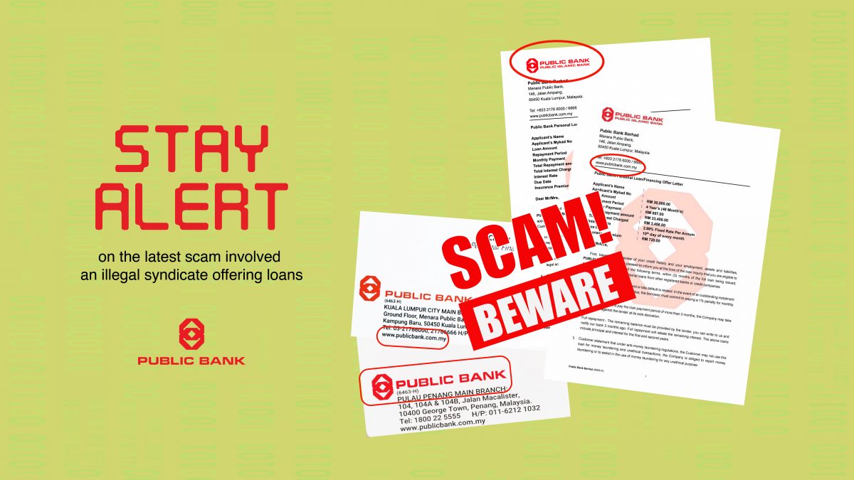 求真 大众银行继续提供预防措施防范诈骗,同时提醒客户保持警惕