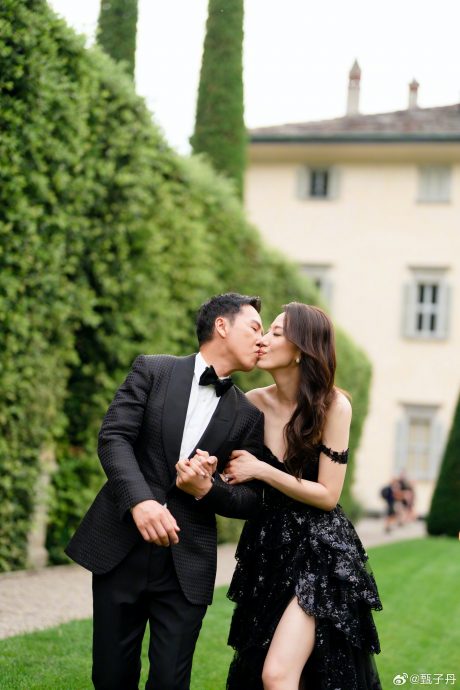 甄子丹结婚20年意大利补办奢华婚礼 要老婆汪诗诗“继续管管我”