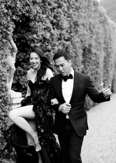 甄子丹结婚20年意大利补办奢华婚礼 要老婆汪诗诗“继续管管我”