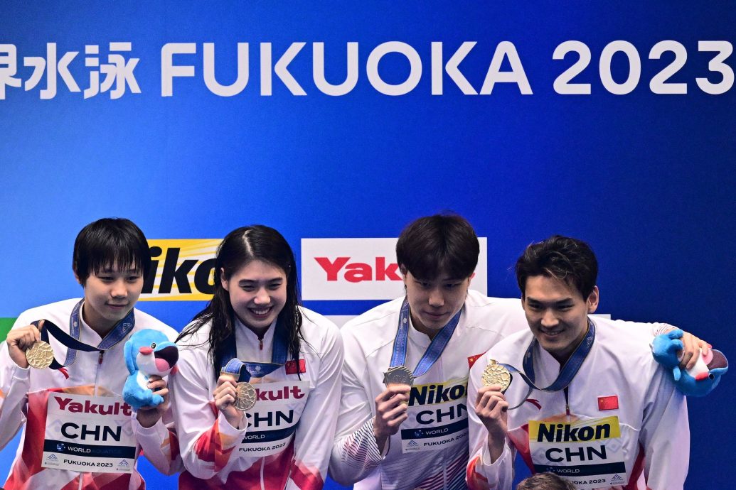 福冈世界水上运动锦标赛 奥卡拉汉破女200自由泳世界纪录 覃海洋50公尺蛙泳夺次金