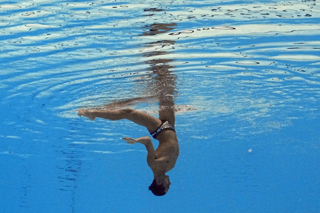 福冈世界水上运动锦标赛| 男个人自由自选韵律泳  博内为西班牙添金