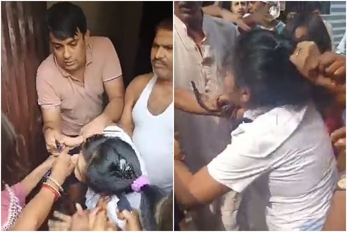 私刑群殴画面曝光！印度夫妻虐待10岁女佣　被拖出家门暴打