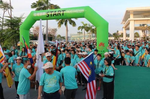 補圖/5000人参与全球复蔬公益路跑