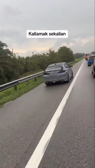 视频|大道塞车拍到证据 54辆车滥用紧急车道