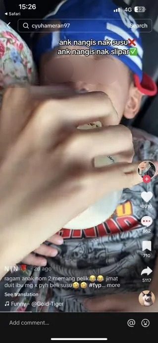 视频|小童哭闹不是吵喝奶 母：他要吮拖鞋