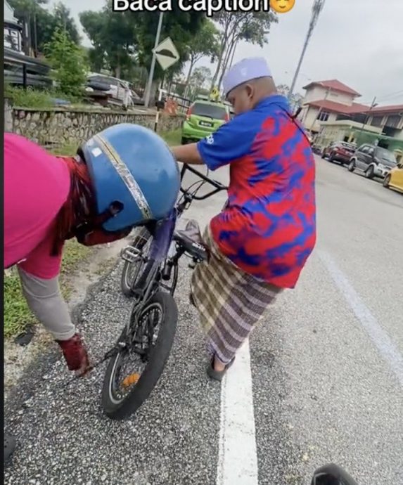 视频|送餐途中助残友修脚车 送餐员：没想到单日获RM50小费