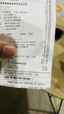 超市购物一次RM802!网民:别再说薪水够用伤害人民