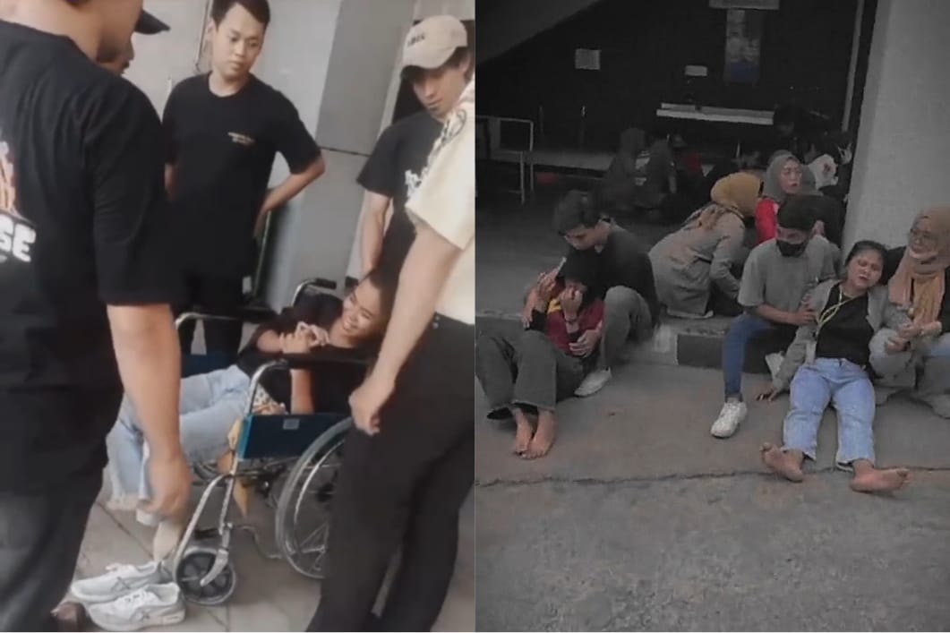 近百厂工现歇斯底里 女子扯发哭喊“给我头”