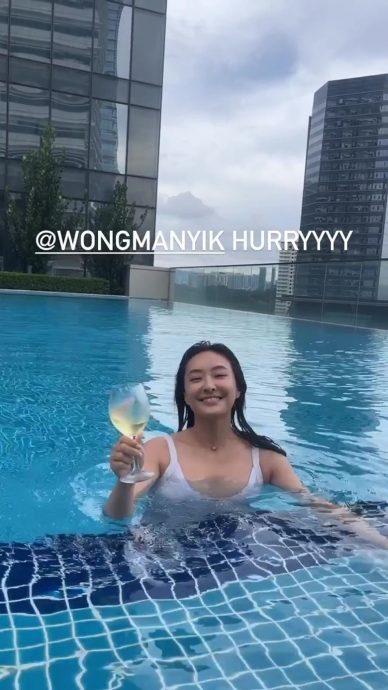 陈滢王敏奕大马开工 泳池健身房泄芳踪