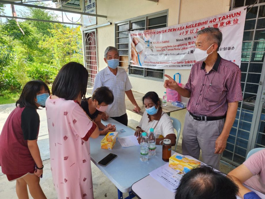 (古城版)哥打拉沙马那第二期花园睦邻计划办健康体检,提高市民对血糖血压的关注