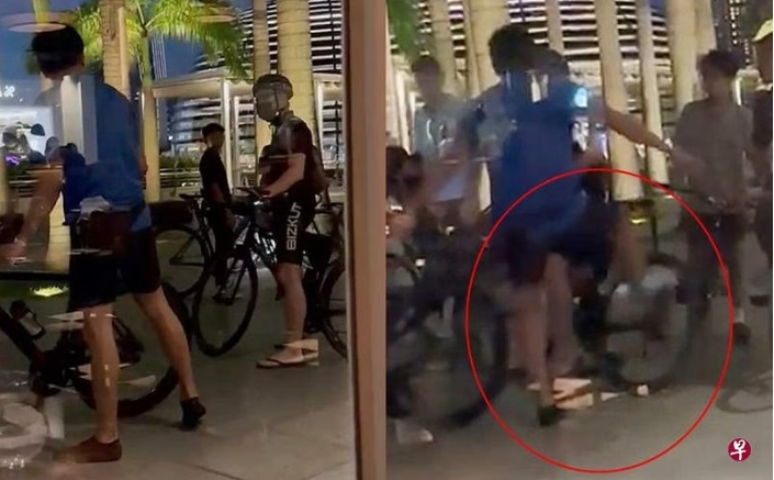 (已签发)柔:狮城二三事:疑不满被超车 脚踏车骑士飙骂男子