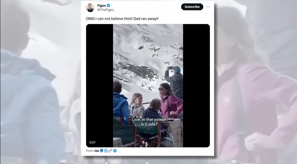 父亲雪崩时抛弃家人独自逃离? 仅电影片段