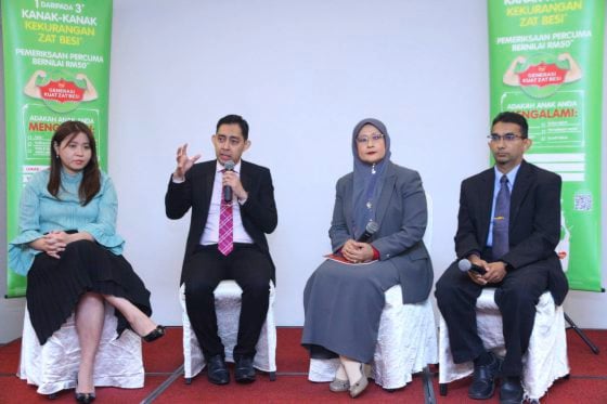 大马每3儿童 就有1位有贫血风险