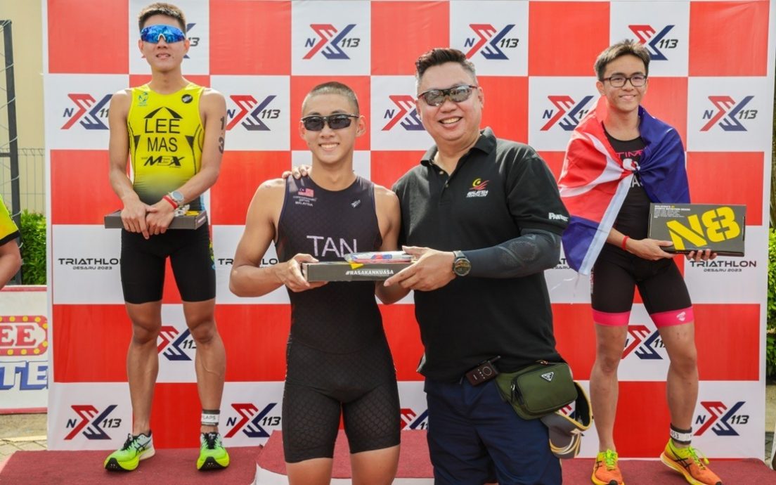 NX113迪沙鲁铁人三项锦标赛|陈芳丽赢下姐妹对决封后 陈圳伟荣膺男全国冠军