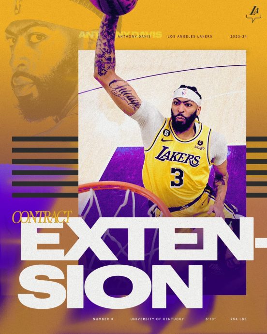 2.8亿年薪NBA史上新高  湖人提前续约浓眉哥