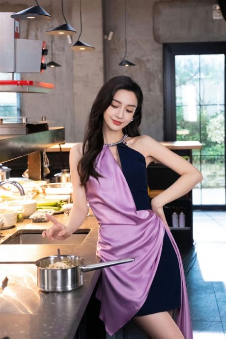 Angelababy穿山寨礼服 粉丝要求换造型师