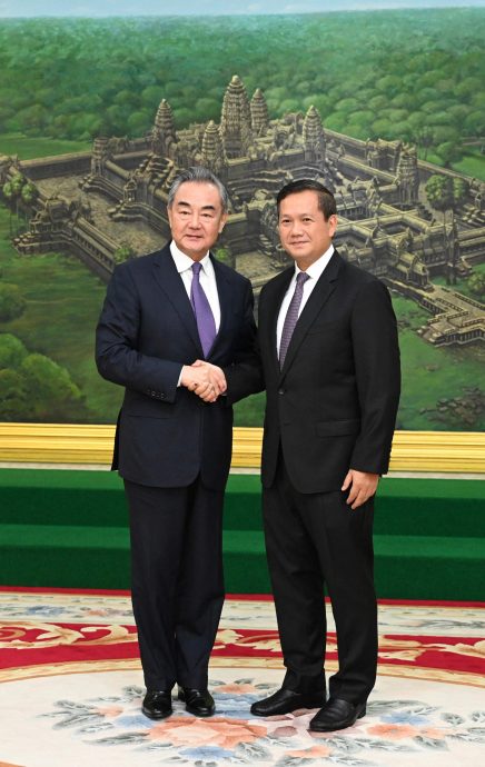 与王毅会晤 洪马内将访中国