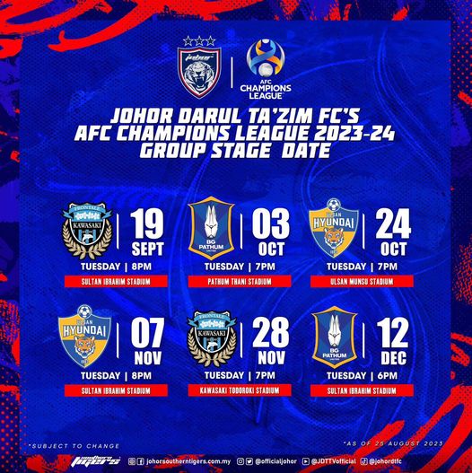 亚冠杯足球赛抽签 南虎小组遇2前冠军