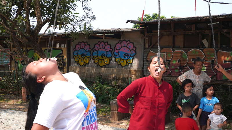 印尼独立78周年 社区办趣味比赛 人民乐翻天