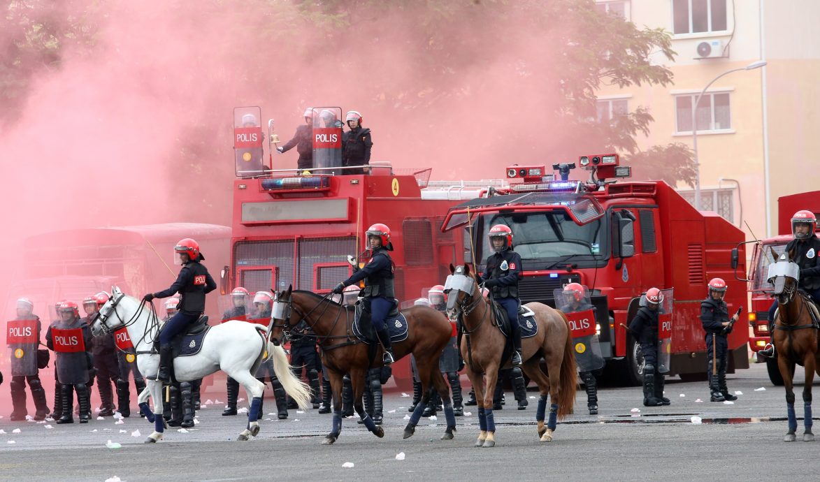 参与骑乘训练正式毕业·30骑警“骑马镇暴”英姿飒爽