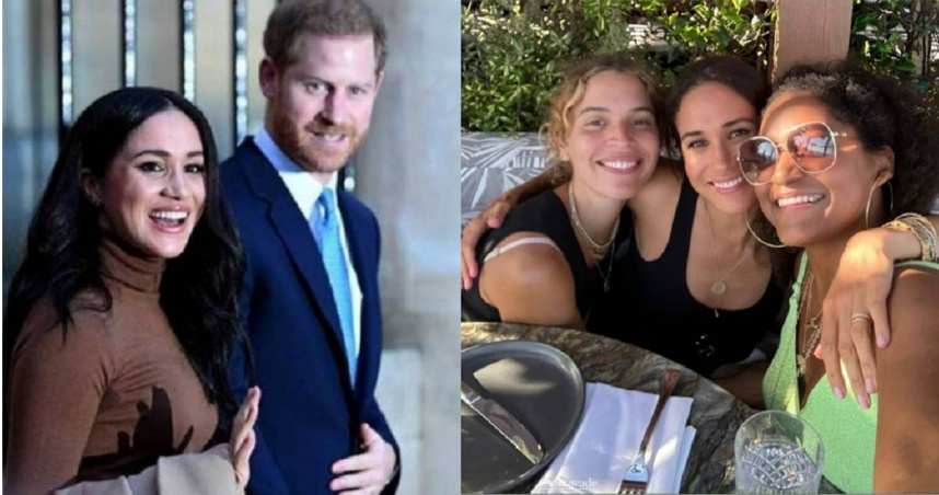 哈梅玩完?梅根“没戴婚戒”开庆生趴 甜拥闺密近照曝光