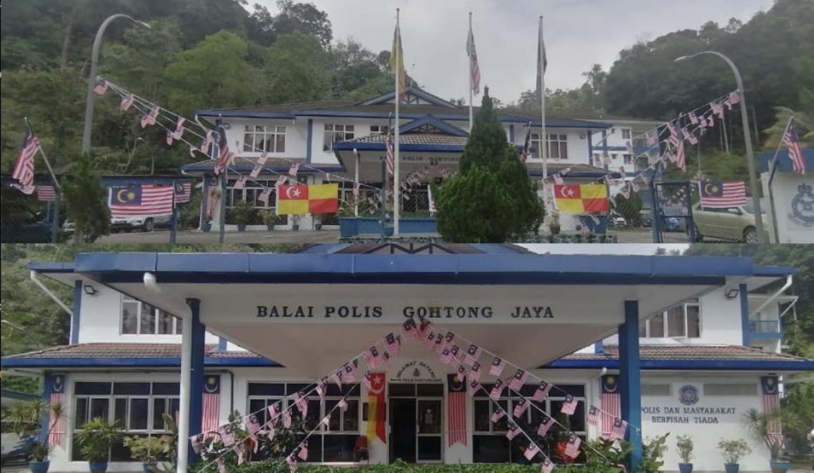 大都会:乌雪各警局挂旗迎国庆/4图