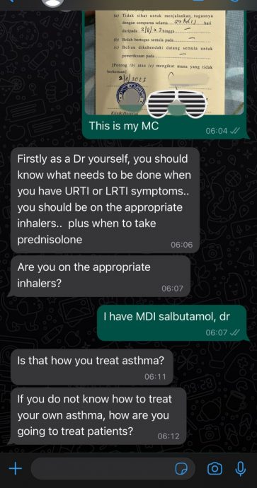 实生医生哮喘发作请病假 主管反斥:不会自治 如何治疗病人?