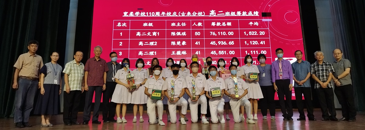 **已签发**柔:古来宽中校庆筹逾198万建校基金