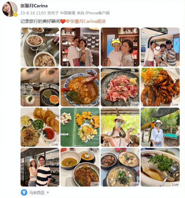张馨月晒全家福旅马照 佘诗曼抱林峰女儿出镜