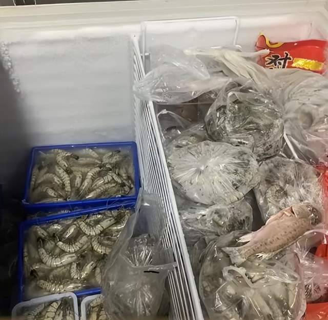 担心海水受污染 福建妈妈将3公尺冰柜囤满海鲜