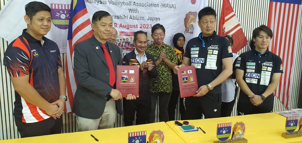 排总与日本仓敷炽热队合作 大马女排迎新历程