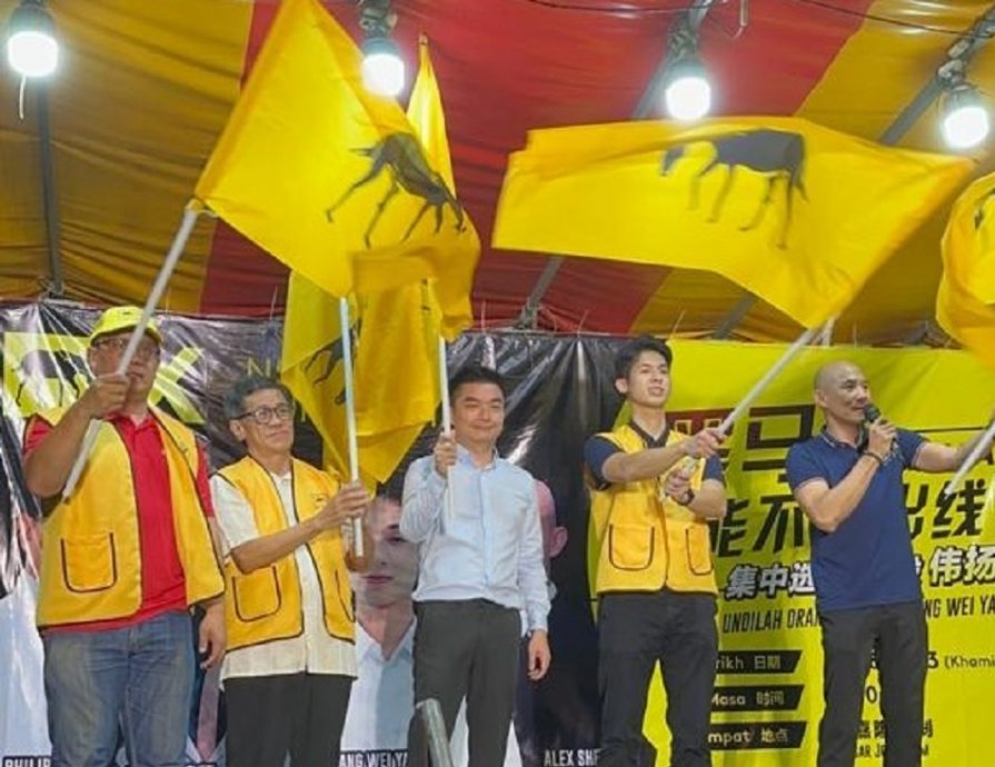 早报抽//大都会:万津独立候选人洪伟扬 ,在仁嘉隆政治讲座会吸引逾千名支持者出席。