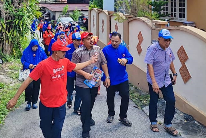 槟希盟+国阵组团队拜票 宗教学者牌抗绿潮