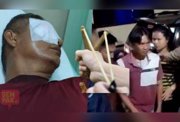 气愤老师打儿子 父亲弹弓致瞎老师后逃跑