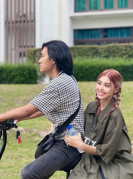 没戴头巾脚车上搂抱男子 女艺人被骂：还没结婚不能这样