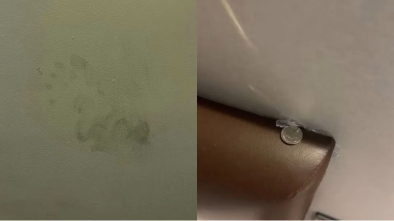 男子入住曼谷酒店半夜吓醒 墙上现神秘脚印“死亡”咒语