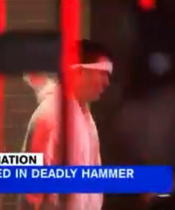 男子在9岁儿面前 以铁锤砸死女房东